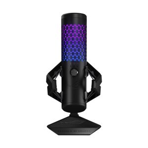 Asus ROG Carnyx USB Gaming Microphone  with Built-In Pop Filter - USB, Aura Sync RGB - Black - 90YH03Z0-BAUA00