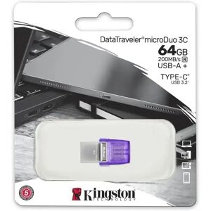 Kingston Technology DataTraveler MicroDuo 3C 64GB USB-C USB-A