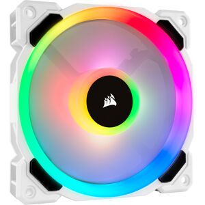 Corsair LL120 RGB LED White 120mm Dual Light Loop PWM PC Case Single Fan - CO-9050091-WW