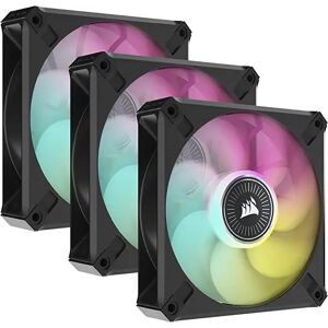 Corsair iCUE ML120 RGB ELITE Premium 120mm PWM Magnetic Levitation Fan — Black Triple Pack - CO-9050113-WW