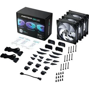 Phanteks D30 140mm DRGB PWM Triple Fan Pack - Black