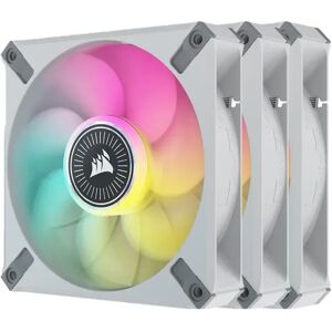 Corsair iCUE ML120 RGB ELITE Premium 120mm PWM Magnetic Levitation Fan White Triple Pack -CO-9050117-WW