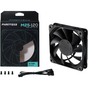 Phanteks M25 120mm PWM High-Airflow Case Fan - Black - PH-F120M25_PWM_BBK01