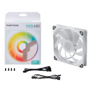 Phanteks M25 140mm D-RGB PWM High-Airflow Chassis Fan - White - PH-F140M25_DRGB_PWM_WT01