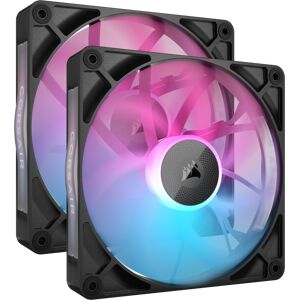 Corsair RX RGB Series, iCUE LINK RX140 RGB, 140mm RGB Fan, Dual Fan Kit - Black - CO-9051020-WW