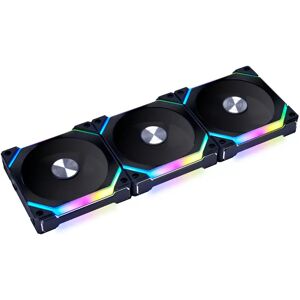 Lian-Li UNI SL120 V2 Addressable RGB 120mm Fan Triple Pack with Controller - Black