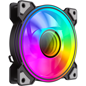 GameMax Infinity 120mm Dual-Ring ARGB Fan - Black GameMax Infinity 120mm Dual-Ring ARGB Fan - Black