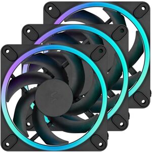 Fractal Design Momentum 14 ARGB 14cm PWM Case Fans (3 Pack), 350-1800RPM - Black - FD-F-MR1-1403 Fractal Design Momentum 14 ARGB 14cm PWM Case Fans (3 Pack), 350-1800RPM - Black - FD-F-MR1-1403