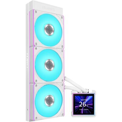 Lian-Li HydroShift II LCD-S 360CL White AIO CPU Cooler - 360mm - G89.GHS2LCDS36CW.00 Lian-Li HydroShift II LCD-S 360CL White AIO CPU Cooler - 360mm - G89.GHS2LCDS36CW.00