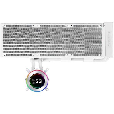 Lian-Li HydroShift II LCD-C 360 FANLESS All In One Liquid CPU Cooler 360mm - White - GHS2LCD36W Lian-Li HydroShift II LCD-C 360 FANLESS All In One Liquid CPU Cooler 360mm - White - GHS2LCD36W