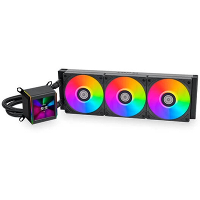 Lian-Li Galahad II LCD Performance AIO 360mm CPU Water Cooler - Black - GA2ALCD36B Lian-Li Galahad II LCD Performance AIO 360mm CPU Water Cooler - Black - GA2ALCD36B