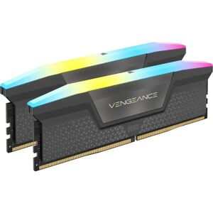 Corsair VENGEANCE RGB 32GB (2x16GB) DDR5 RAM 5600MT/s C36 AMD EXPO Memory Kit - Cool Grey - CMH32GX5M2B5600Z36K