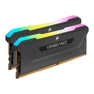 Corsair Vengeance RGB PRO SL Black 32GB (2x16GB) 3200MHz DDR4 Memory Kit - CMH32GX4M2E3200C16