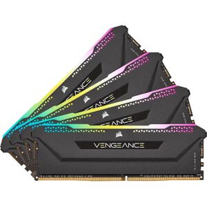 Corsair Vengeance RGB PRO SL Black 32GB (4x8GB) 3600MHz DDR4 Memory Kit - CMH32GX4M4D3600C18