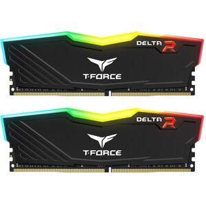 TeamGroup Team T-Force Delta 32GB Kit (2 x 16GB), DDR4, 3200 CL16 RGB Memory Kit - Black - TF3D432G3200HC16FDC01 TeamGroup Team T-Force Delta 32GB Kit (2 x 16GB), DDR4, 3200 CL16 RGB Memory Kit - Black - TF3D432G3200HC16FDC01