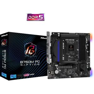 ASRock B760M PG Riptide - Intel Socket 1700 DDR5 MicroATX Motherboard -  90-MXBL60-A0UAYZ