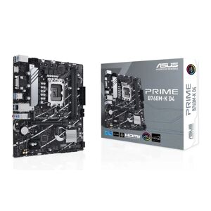Asus PRIME B760M-K D4 Intel DDR4 Micro ATX Motherboard - Socket 1700