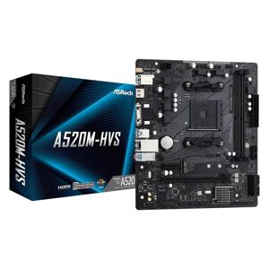 ASRock A520M-HVS AMD Ryzen DDR4 Micro ATX Motherboard - Socket AM4
