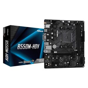 ASRock B550M-HDV AMD B550 Socket AM4 micro ATX Motherboard
