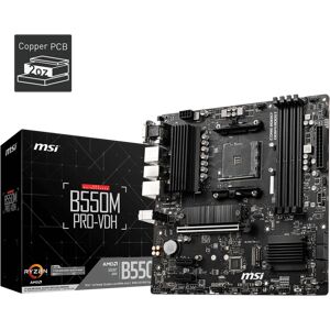 MSI B550M PRO-VDH AMD Socket AM4 DDR4 MicroATX Motherboard