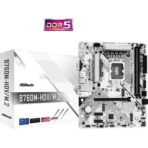 ASRock B760M-HDV/M.2 Intel DDR5 Micro ATX Motherboard - LGA 1700