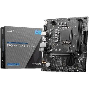 MSI PRO H610M-E DDR4 Intel Micro ATX Motherboard - LGA 1700