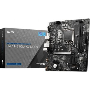 MSI PRO H610M-G DDR4 Intel Micro ATX Motherboard - LGA 1700