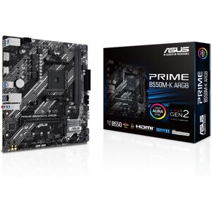 Asus Prime B550M-K ARGB AMD B550 DDR4 Micro ATX Motherboard - Socket AM4