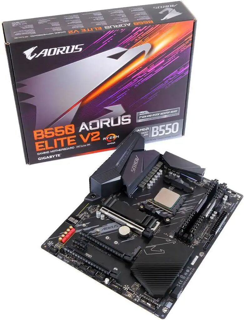 AMD Ryzen 5 5600X Six Core 4.6GHz, Gigabyte B550 Aorus Elite V2 Motherboard CPU Bundle