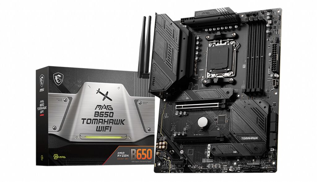 AMD Ryzen 7 7800X3D Eight Core 5.0GHz, MSI MAG B650 TOMAHAWK WIFI DDR5 ATX Motherboard CPU Bundle