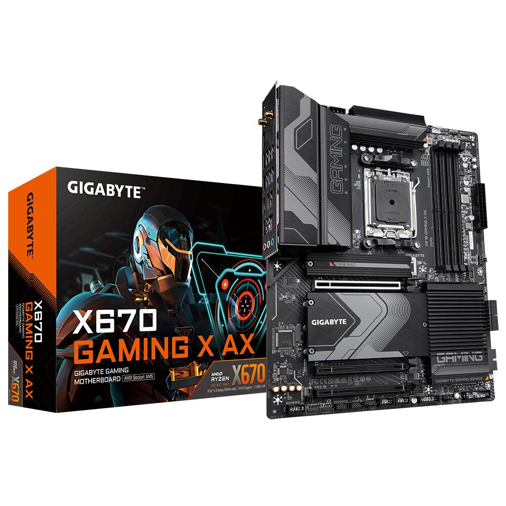 Gigabyte X670 GAMING X AX AMD Ryzen DDR5 ATX WIFI Motherboard - Socket AM5