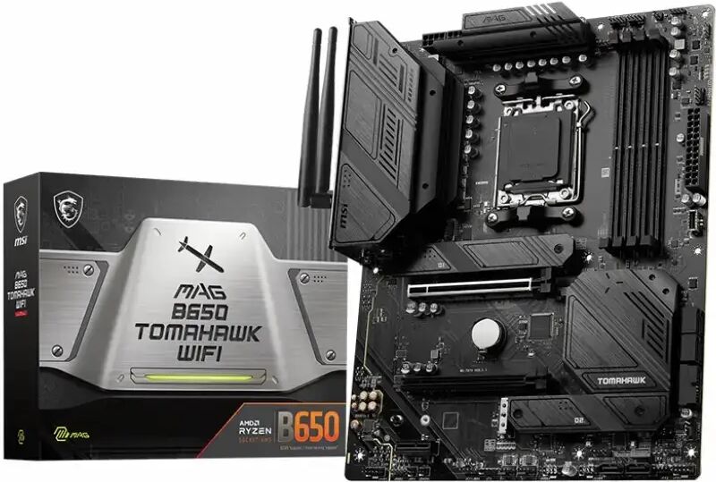 AMD Ryzen 9 7900X Twelve Core 5.6GHz, MSI MAG B650 TOMAHAWK WIFI Motherboard CPU Bundle