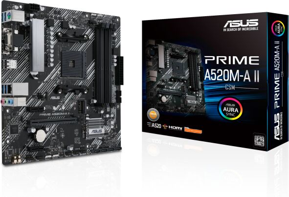 Asus PRIME A520M-A II CSM Micro ATX Motherboard  - 90MB17H0-M0EAYC