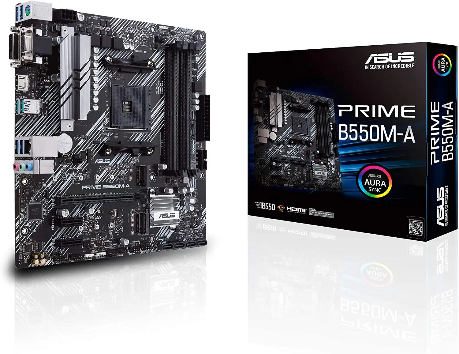 Asus PRIME B550M-A AMD B550 DDR4 Micro ATX Motherboard - Socket AM4