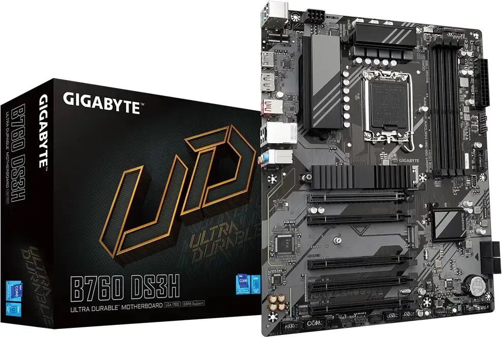 AWD-IT Intel 13th Gen Gigabyte B760 DS3H DDR5 Motherboard CPU Bundle