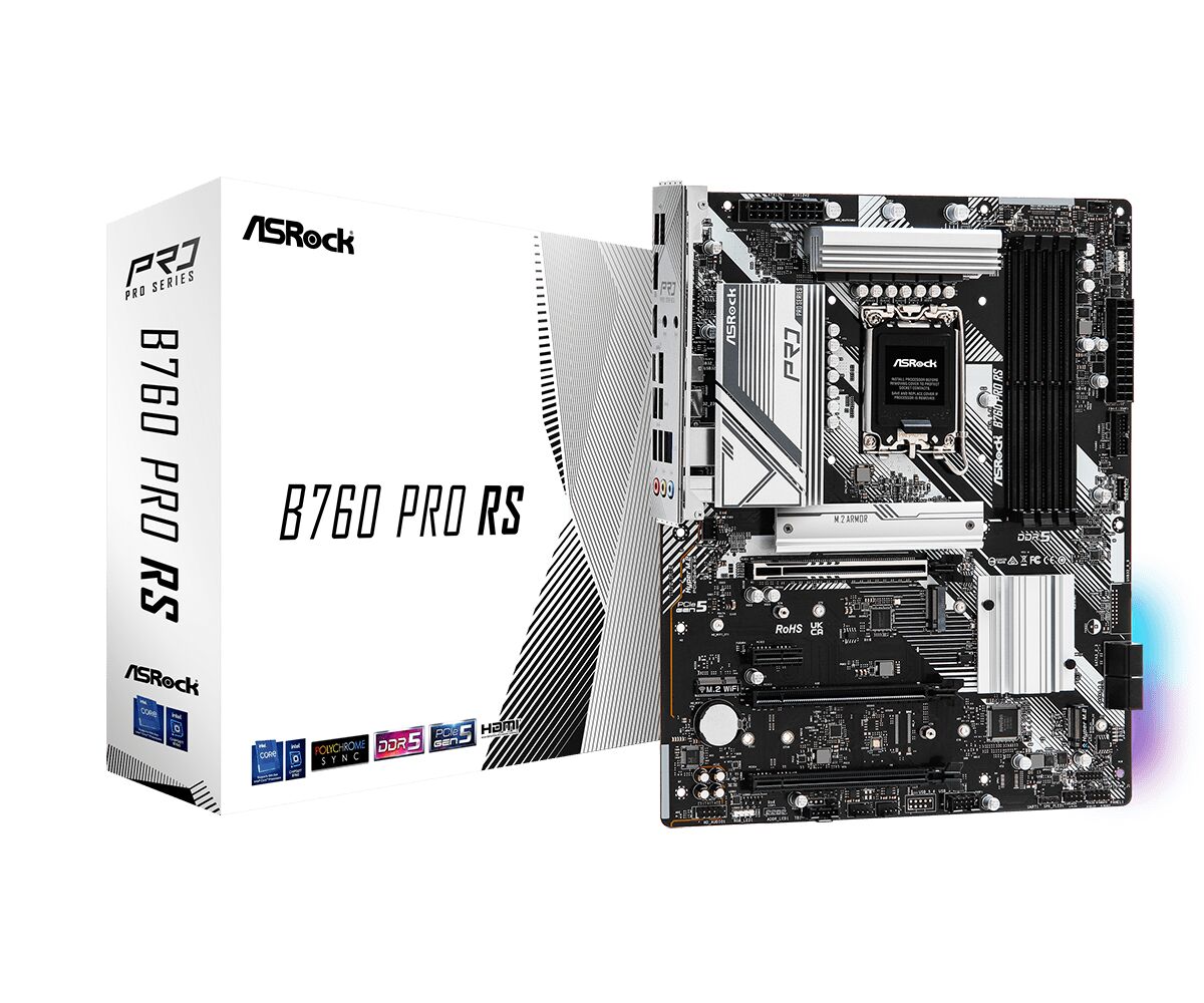 ASRock B760 PRO RS Intel DDR5 ATX Motherboard - LGA 1700