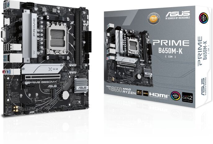 Asus Prime B650M-K AMD Micro ATX Motherboard - AM5 - 90MB1F60-M0EAY0