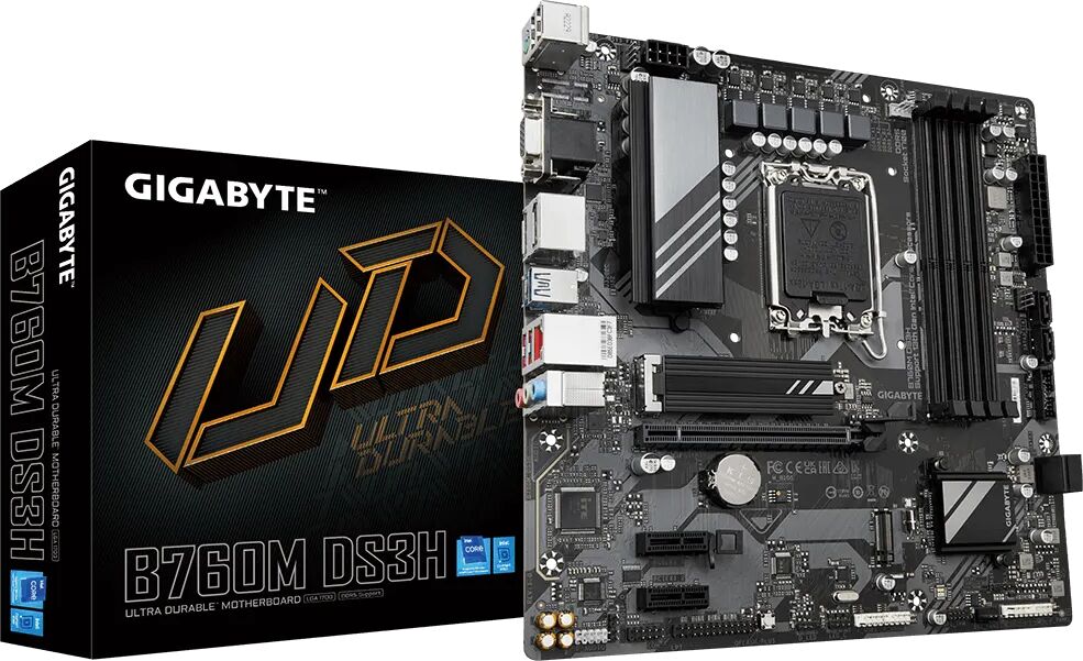 Gigabyte B760M DS3H DDR5 Intel Micro ATX Motherboard - LGA 1700