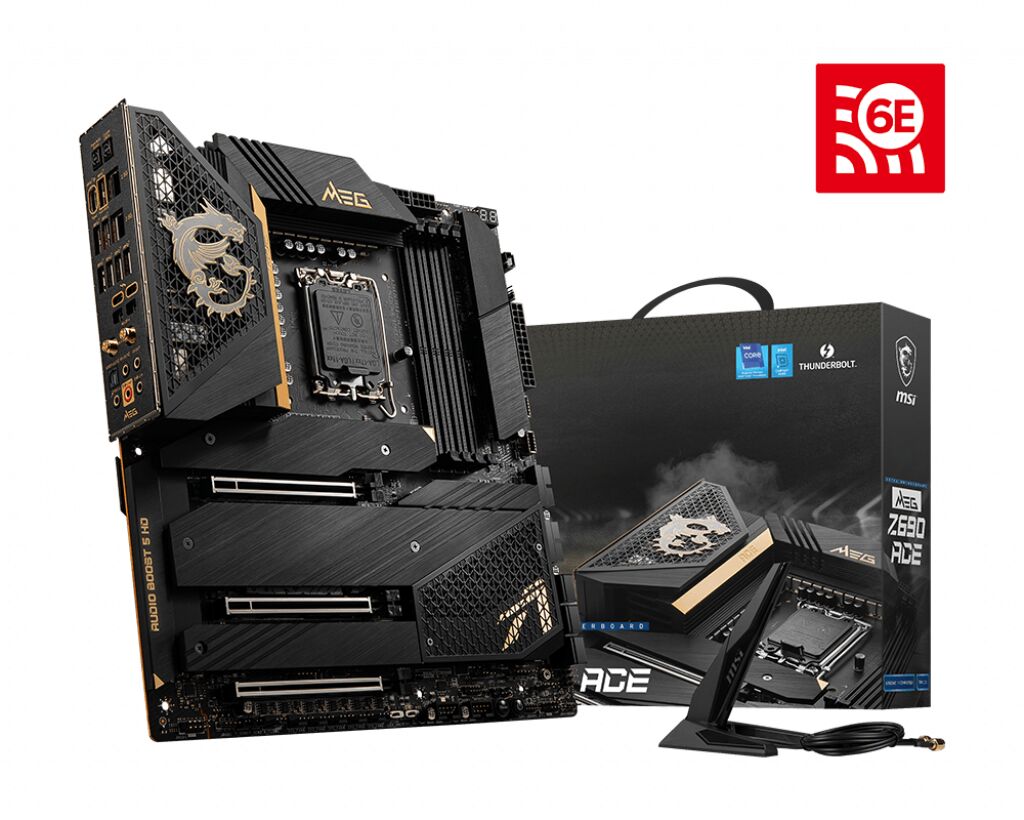 MSI MEG Z690 ACE Intel DDR5 PCIe 5.0 EATX WIFI Motherboard - LGA 1700