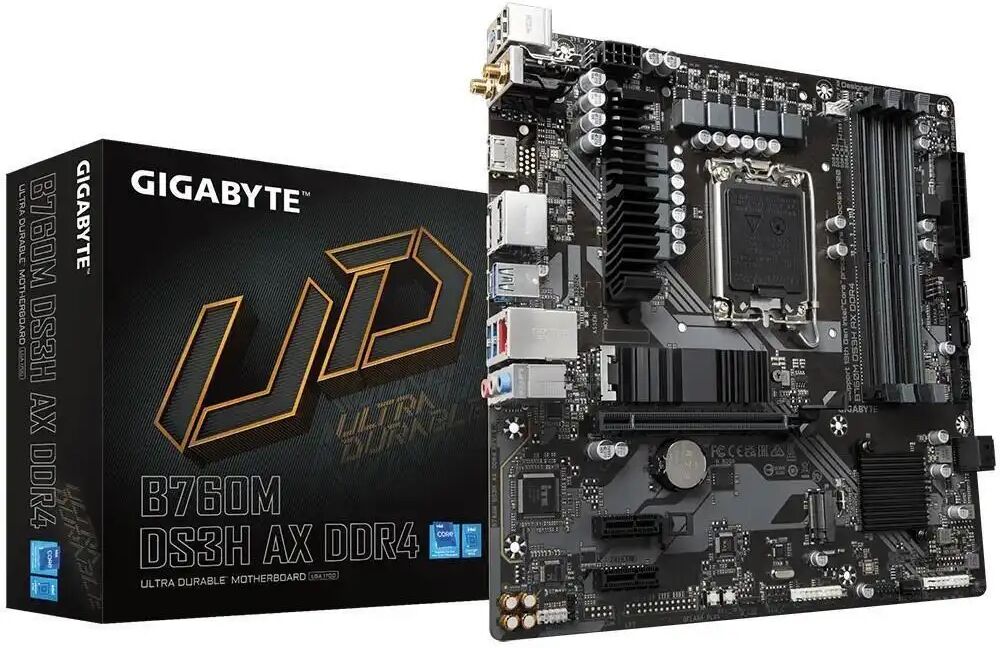 Gigabyte B760M DS3H AX DDR5 Intel Micro ATX WIFI Motherboard - LGA 1700