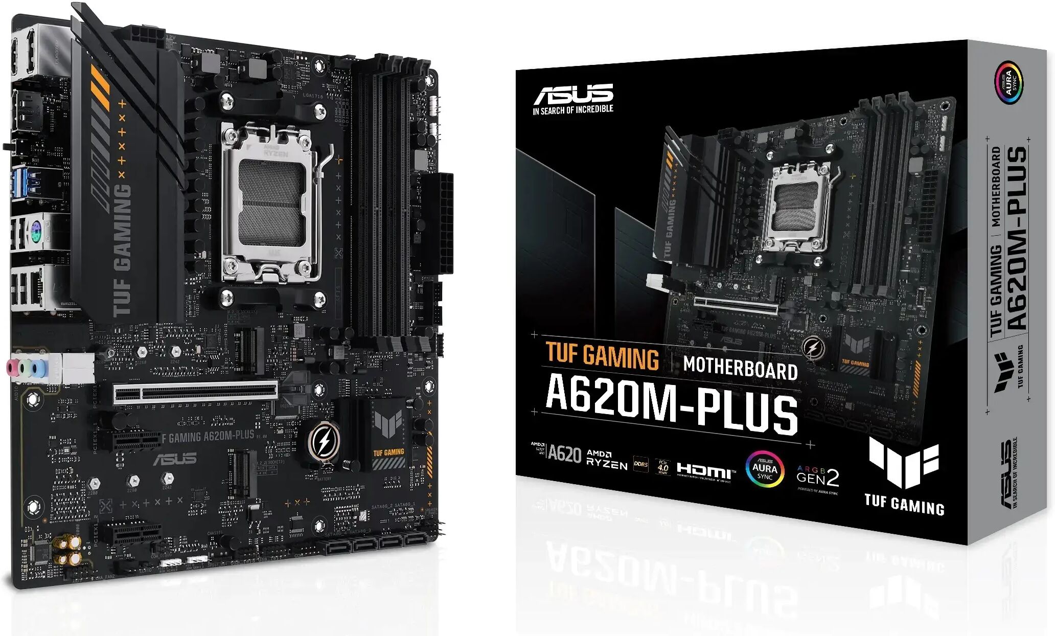 AWD-IT AMD Ryzen 5 7600X Six Core 5.3GHz, Asus TUF GAMING A620M-PLUS Motherboard CPU Bundle