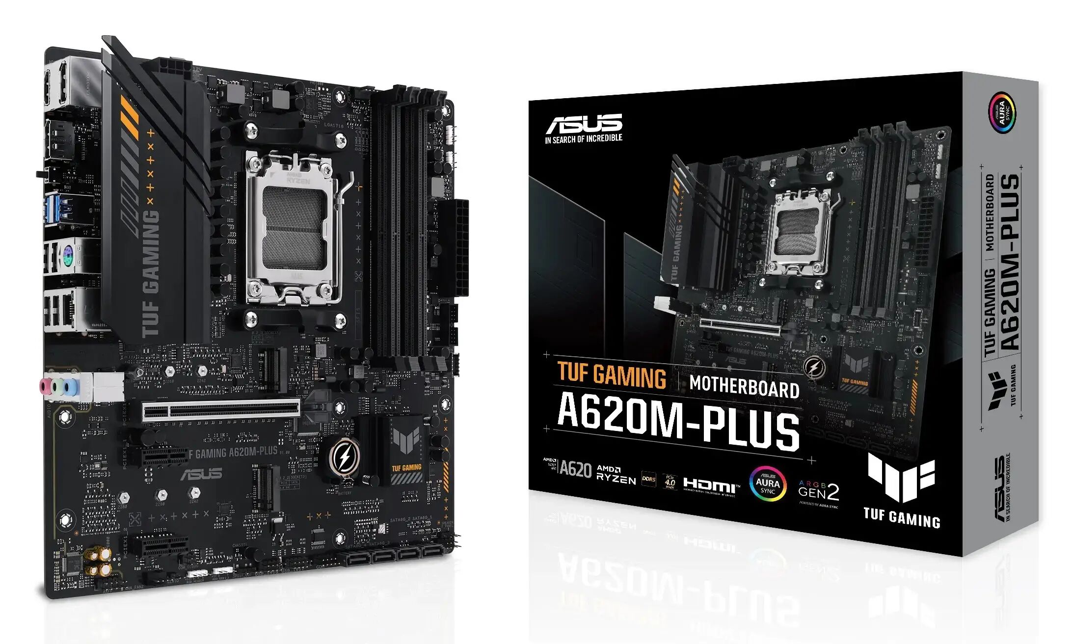 AWD-IT AMD Ryzen 7 7700 Eight Core 5.3GHz, Asus TUF GAMING A620M-PLUS Motherboard CPU Bundle