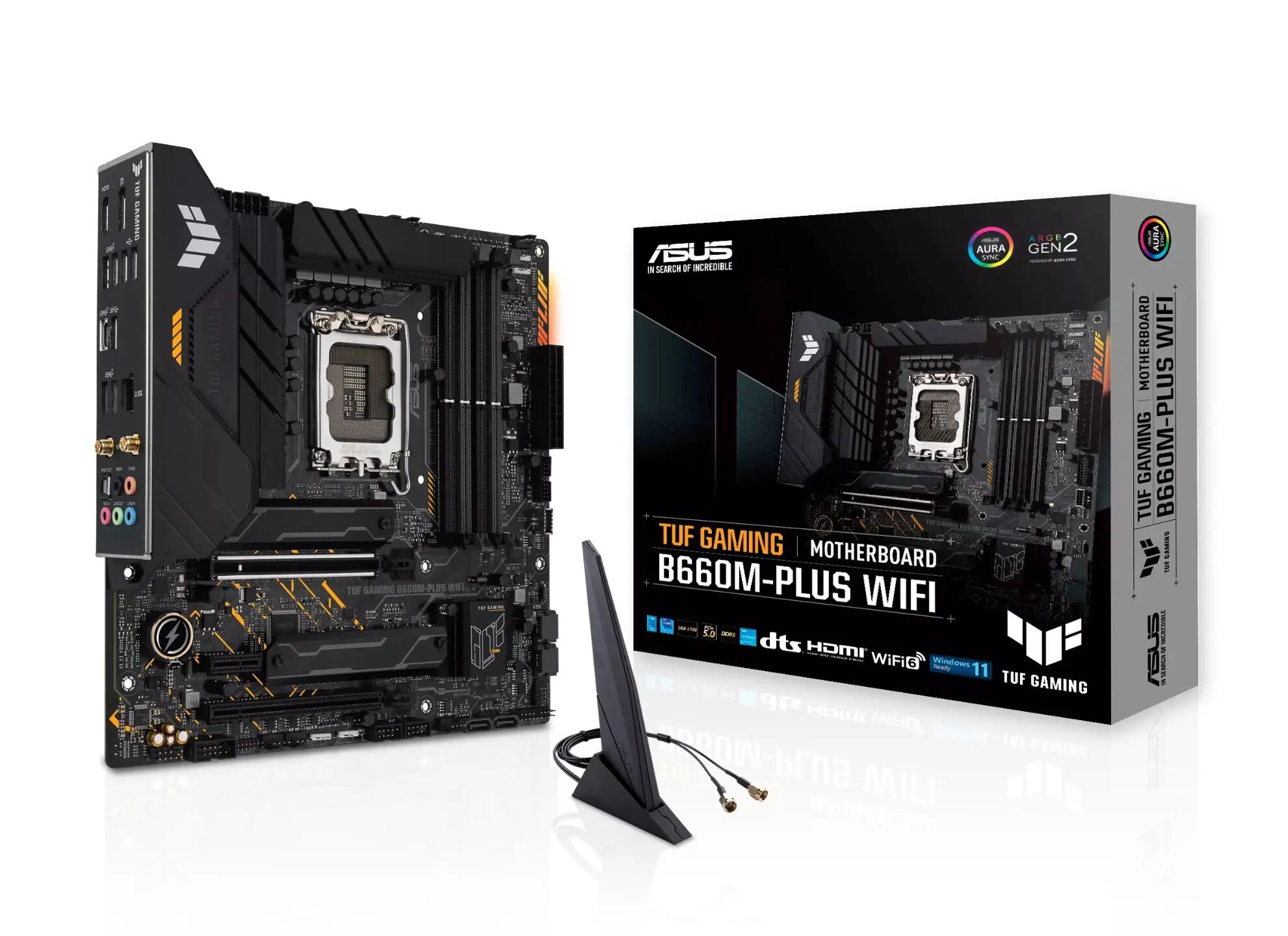 Asus TUF GAMING B660M-PLUS WIFI Intel DDR5 Micro ATX Motherboard - LGA 1700