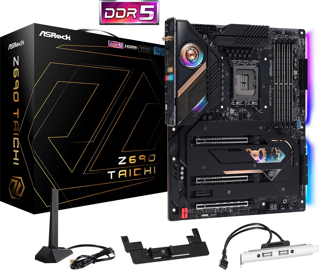 ASRock Z690 Taichi Intel DDR5 PCIe 5.0 ATX WIFI Motherboard - LGA 1700