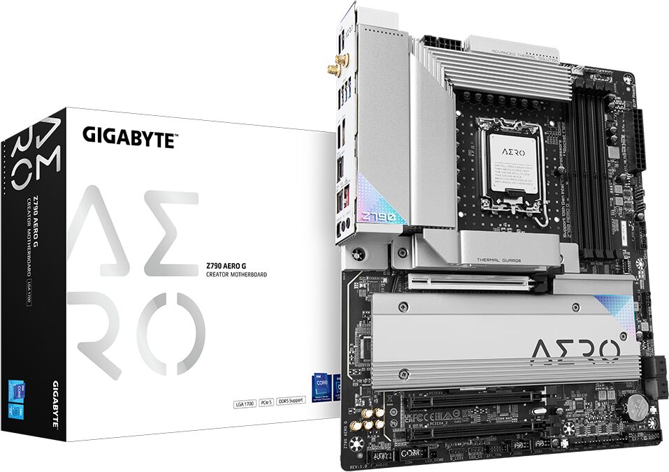 GIGABYTE Z790 AERO G Intel DDR5 PCIe 5.0 ATX WIFI Motherboard - LGA 1700