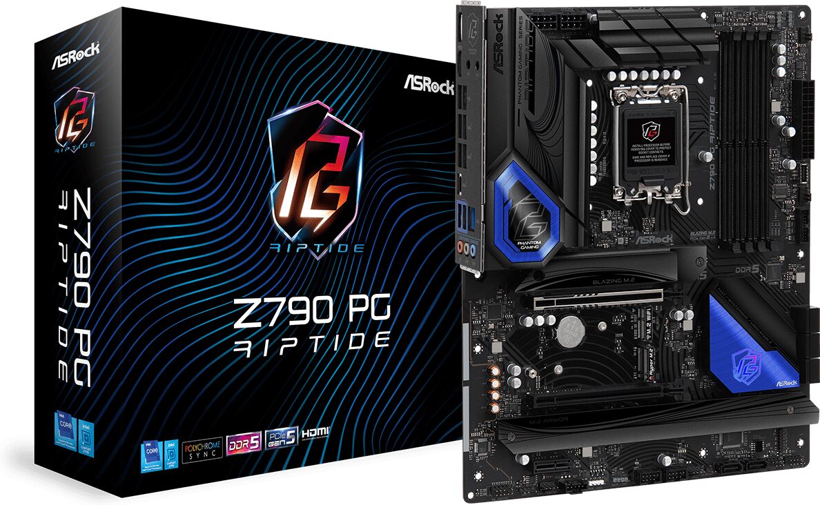 ASRock Z790 PG Riptide Intel DDR5 PCIe 5.0 ATX Motherboard - LGA 1700