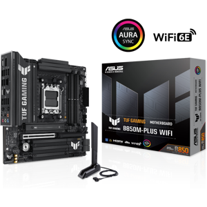 Asus TUF GAMING B850M-PLUS WIFI AMD Ryzen AM5 DDR5 Micro ATX Motherboard - 90MB1IY0-M0EAY0 Asus TUF GAMING B850M-PLUS WIFI AMD Ryzen AM5 DDR5 Micro ATX Motherboard - 90MB1IY0-M0EAY0
