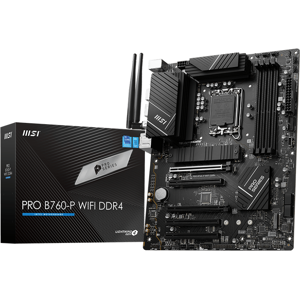 MSI PRO B760-P WIFI DDR4 Motherboard - ATX - LGA 1700 - Black MSI PRO B760-P WIFI DDR4 Motherboard - ATX - LGA 1700 - Black