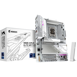 Gigabyte B860 AORUS ELITE WIFI7 ICE Intel Core Ultra LGA 1851 DDR5 ATX Motherboard Gigabyte B860 AORUS ELITE WIFI7 ICE Intel Core Ultra LGA 1851 DDR5 ATX Motherboard