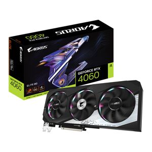 Gigabyte AORUS GeForce RTX 4060 ELITE 8GB Graphics Card - GV-N4060AORUS E-8GD